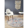 Adoni 153 Transitional Multi Colour Round Rug - Rugs Of Beauty - 2