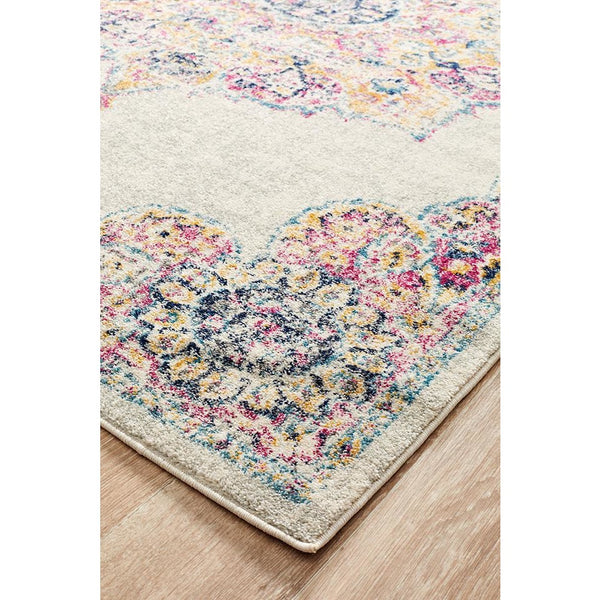 Adoni 154 Transitional Bohemian Bone Multi Coloured Rug - Rugs Of Beauty - 4