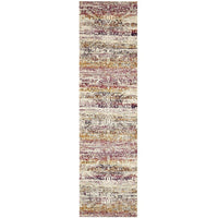 Adoni 155 Transitional Fuchsia Multi Coloured Runner Rug - Rugs Of Beauty - 1