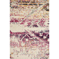 Adoni 155 Transitional Bohemian Fuchsia Multi Coloured Runner Rug - Rugs Of Beauty - 6