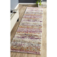 Adoni 155 Bohemian Fuchsia Multi Coloured Runner Rug - Rugs Of Beauty - 2