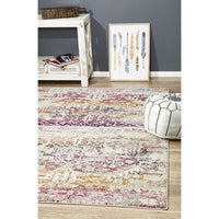 Adoni 155 Bohemian Fuchsia Multi Coloured Rug - Rugs Of Beauty - 2
