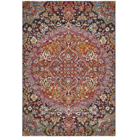 Adoni 157 Transitional Pink Rust Multi Coloured Rug - Rugs Of Beauty - 1