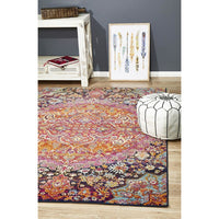 Adoni 157 Bohemian Pink Rust Multi Coloured Rug - Rugs Of Beauty - 2