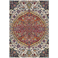 Adoni 157 Transitional Rust Beige Multi Coloured Rug - Rugs Of Beauty - 1