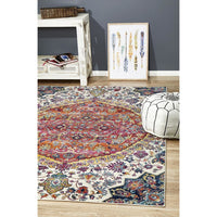 Adoni 157 Bohemian Rust Beige Multi Coloured Rug - Rugs Of Beauty - 2