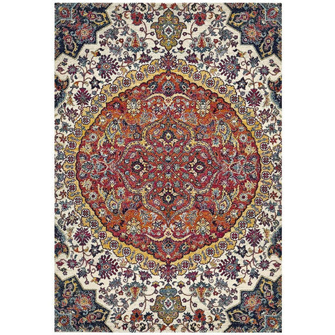 Adoni 157 Transitional Rust Beige Multi Coloured Rug - Rugs Of Beauty - 1