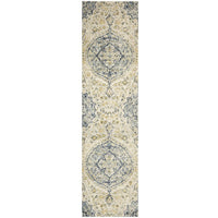 Adoni 157 Transitional Blue Beige Runner Rug - Rugs Of Beauty - 1