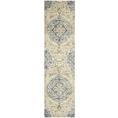 Adoni 157 Transitional Blue Beige Runner Rug - Rugs Of Beauty - 1