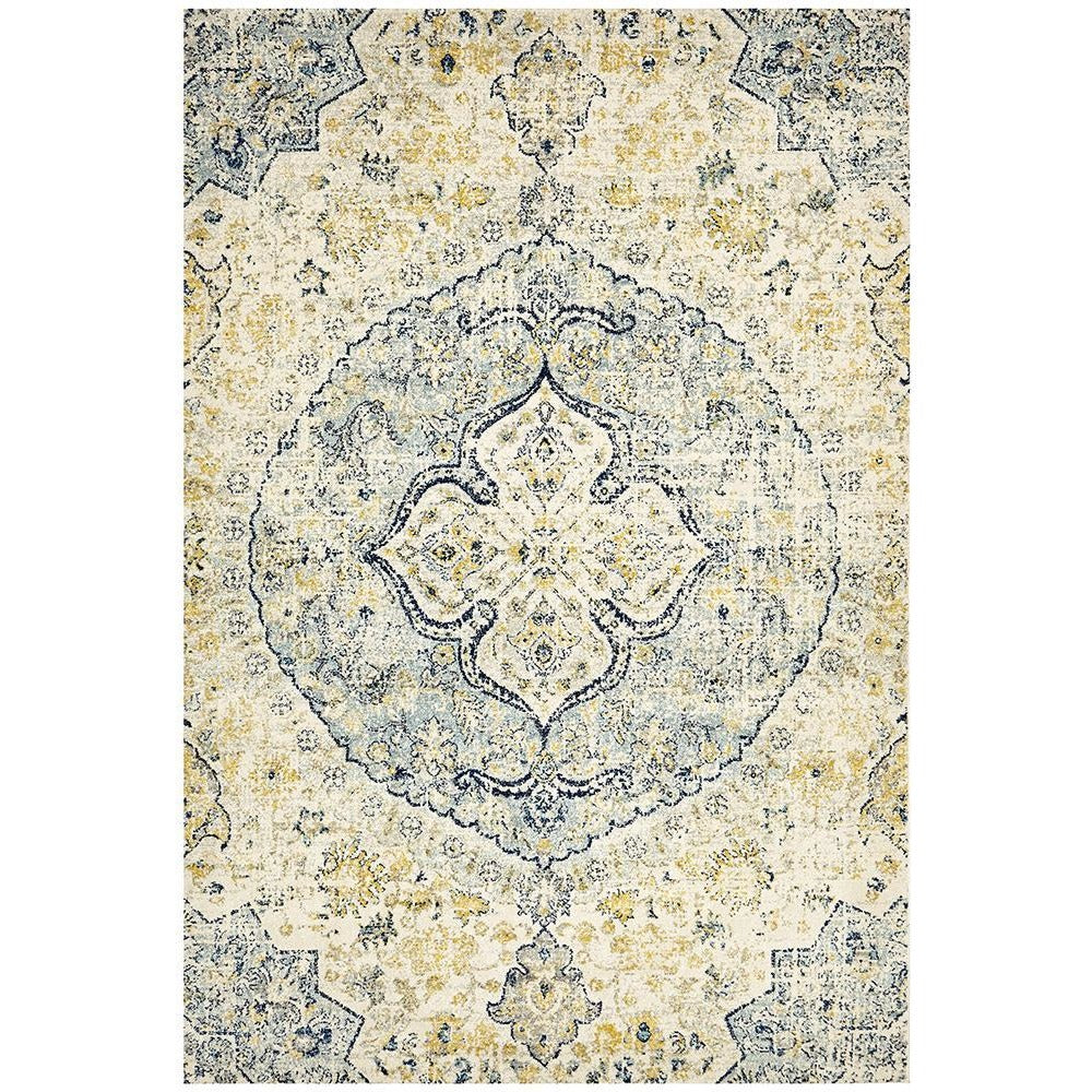 Adoni 157 Transitional Blue Beige Rug - Rugs Of Beauty - 1