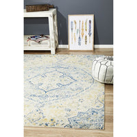 Adoni 157 Bohemian Blue Beige Rug - Rugs Of Beauty - 2