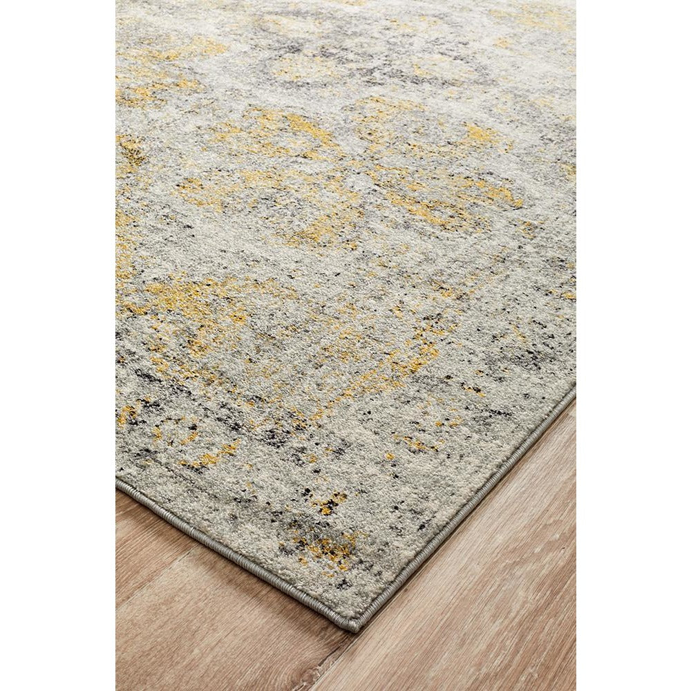 Adoni 158 Transitional Bohemian Silver Grey Rug - Rugs Of Beauty - 6