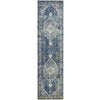 Adoni 159 Transitional Navy Blue Runner Rug - Rugs Of Beauty - 1