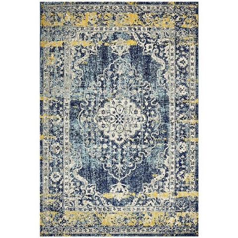 Adoni 159 Transitional Navy Blue Rug - Rugs Of Beauty - 1