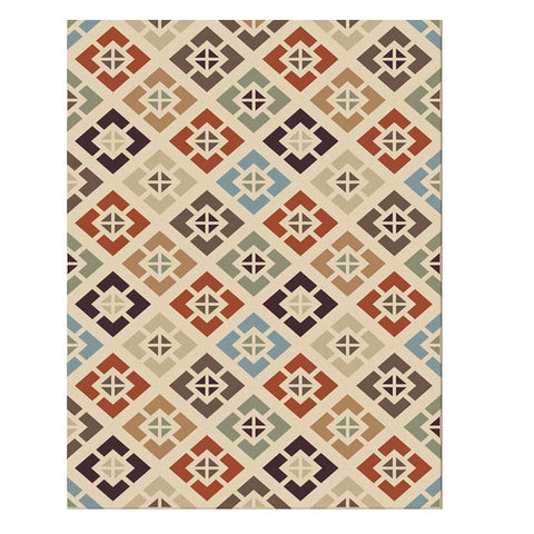 Corby 1355 Cream Modern Patterned Rug - Rugs Of Beauty - 1