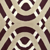 Corby 1364 Dark Brown Modern Patterned Rug - Rugs Of Beauty - 5
