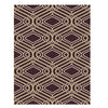 Corby 1364 Dark Brown Modern Patterned Rug - Rugs Of Beauty - 1