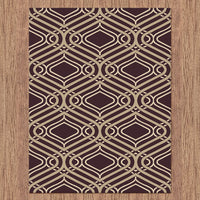 Corby 1364 Dark Brown Modern Patterned Rug - Rugs Of Beauty - 3
