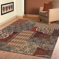 Corby 1357 Earth Coloured Modern Patterned Rug - Rugs Of Beauty - 2