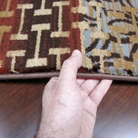 Corby 1357 Earth Coloured Modern Patterned Rug - Rugs Of Beauty - 7