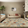Corby 1356 Beige Modern Patchwork Patterned Rug - Rugs Of Beauty - 2