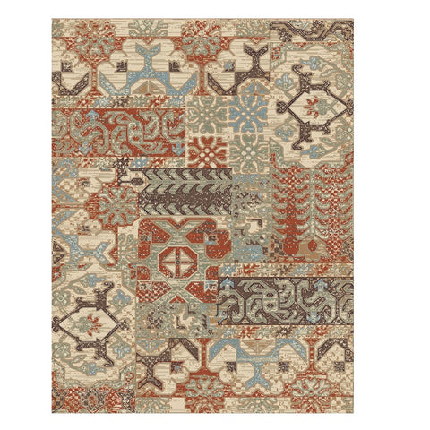 Corby 1358 Cream Multi Colour Modern Patterned Rug - Rugs Of Beauty - 1