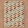 Corby 1362 Multi Colour Modern Zig Zag Patterned Rug - Rugs Of Beauty - 3