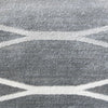 Caldwell Grey Thin Wave Abstract Patterned Modern Rug - 6