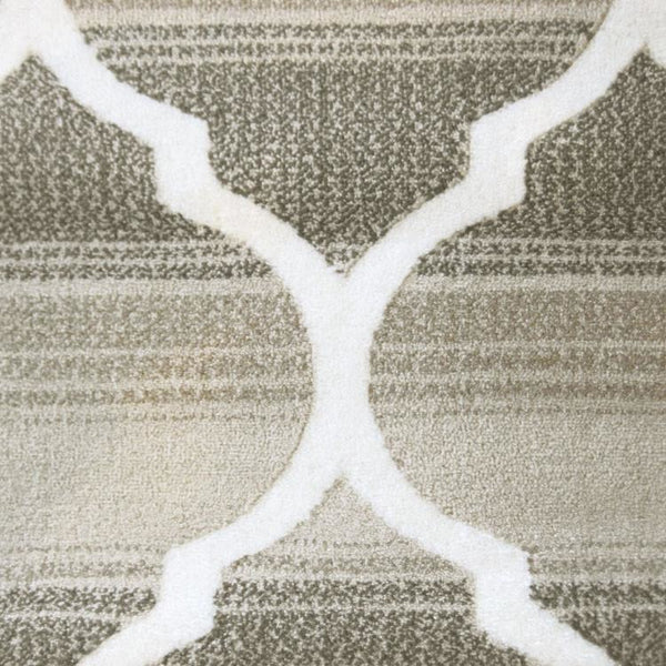Caldwell Lattice Cream Trellis Patterned Modern Rug - 3