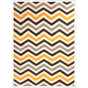Flat Weave Design Rug Yellow Brown - Rugs Of Beauty