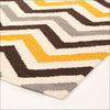 Flat Weave Design Rug Yellow Brown - Rugs Of Beauty