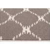 Flatweave Trellis Stitch Design Wool Rug Grey - Rugs Of Beauty