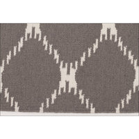 Flatweave Trellis Stitch Design Wool Rug Grey - Rugs Of Beauty