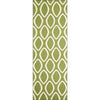 Flat Weave Oval Print Rug Green - Rugs Of Beauty