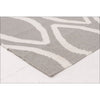 Flat Weave Kilim Oval Print Hand Knotted Rug Grey - Rugs Of Beauty