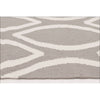 Flat Weave Kilim Oval Print Hand Knotted Rug Grey - Rugs Of Beauty