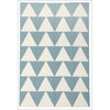 Pyramid Flat Weave Rug Blue - Rugs Of Beauty