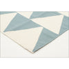 Pyramid Flat Weave Rug Blue - Rugs Of Beauty