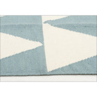 Pyramid Flat Weave Rug Blue - Rugs Of Beauty