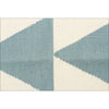 Pyramid Flat Weave Rug Blue - Rugs Of Beauty