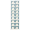 Pyramid Flat Weave Rug Blue - Rugs Of Beauty
