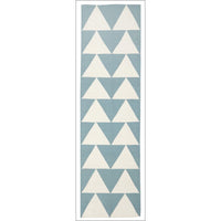 Pyramid Flat Weave Rug Blue - Rugs Of Beauty