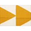 Pyramid Flat Weave Rug Yellow - Rugs Of Beauty