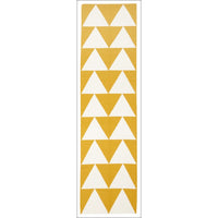 Pyramid Flat Weave Rug Yellow - Rugs Of Beauty