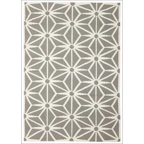 Dandelion Flat Weave Wool Rug Grey - Rugs Of Beauty