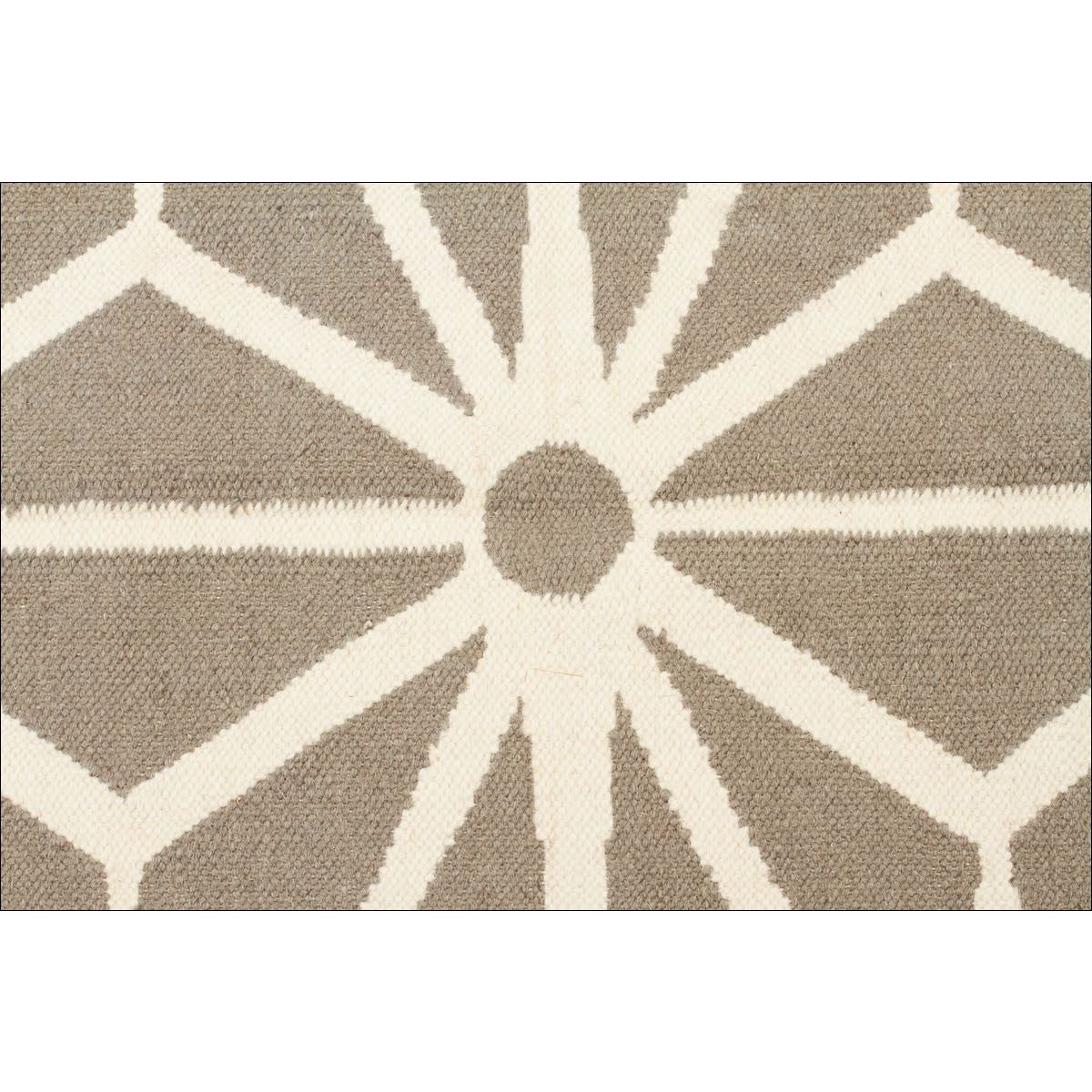 Dandelion Flat Weave Wool Rug Grey - Rugs Of Beauty