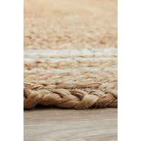 Burleigh 1220 Natural White Border Jute Oval Rug - Rugs Of Beauty - 7