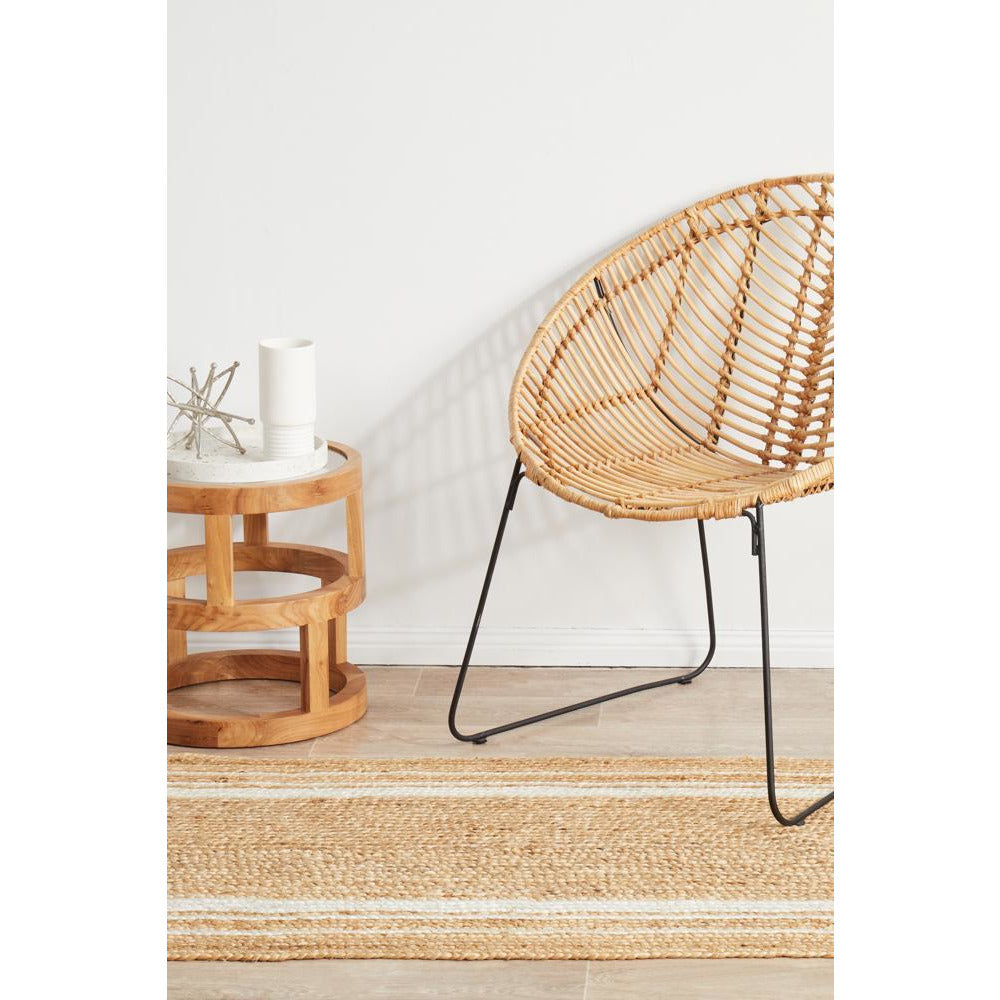 Burleigh 1220 Natural White Border Jute Runner Rug - Rugs Of Beauty - 4