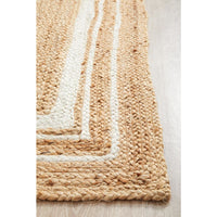 Burleigh 1220 Natural White Border Jute Runner Rug - Rugs Of Beauty - 7