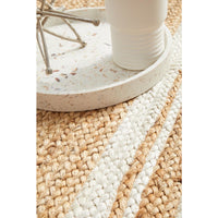 Burleigh 1220 Natural White Border Jute Runner Rug - Rugs Of Beauty - 5